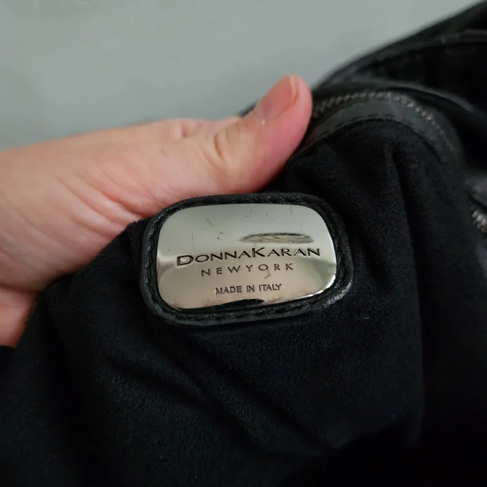 Donna‎ Karan New York Eldridge Tote Black Leather Purse High-end 2009 Large Bag - Picture 8 of 13